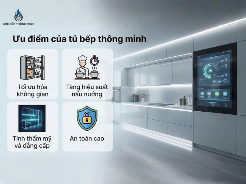 tủ bếp thông minh hiện đại